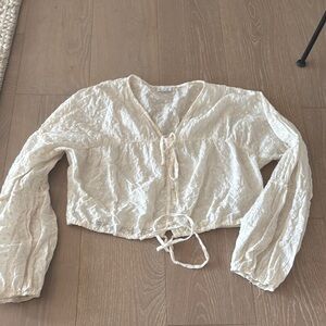 Cream Lace Women's Top